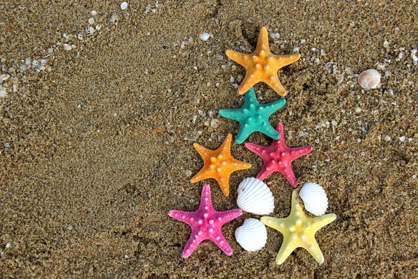 Natal e Ano Novo na praia Fotografias De Stock Royalty-Free