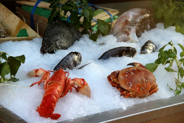 Big mix of seafood products — Stock Photo, Image