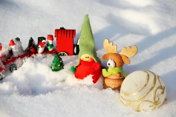 Tempo de Natal com brinquedos — Fotografia de Stock