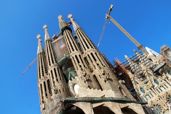 Sagrada familia w Barcelonie, cataloni, Hiszpania — Zdjęcie stockowe