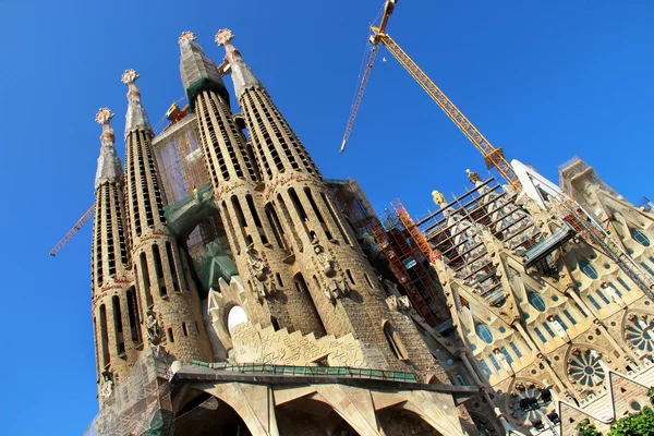 Sagrada familia en Barcelona, Cataluña, España —  Fotos de Stock