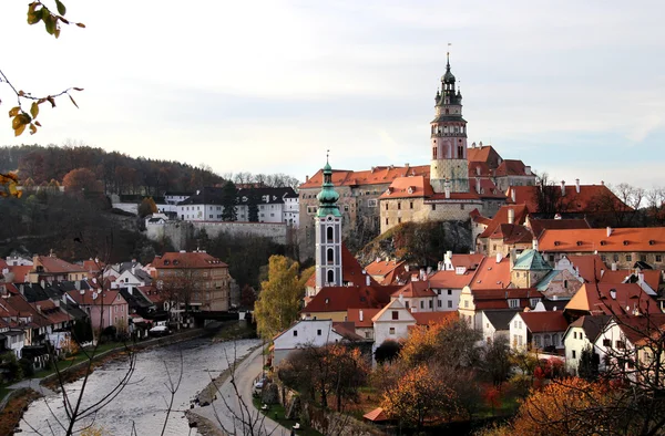 Krásný pohled na český krumlov, Česká republika — Stock fotografie