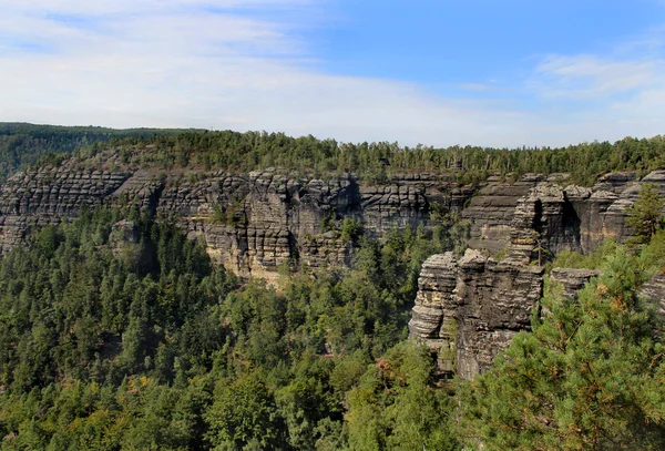 Nemzeti park Cseh Svájc, Cseh Köztársaság — Stock Fotó