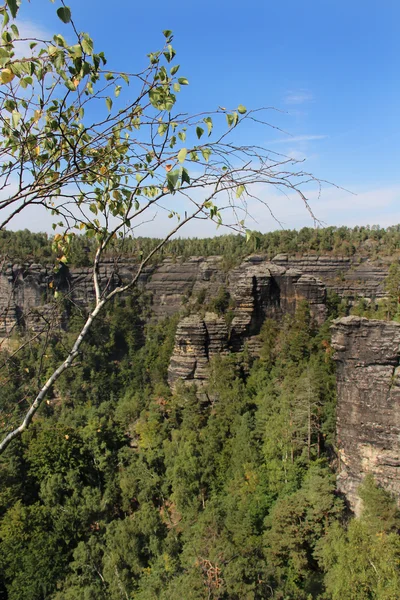 Nemzeti park Cseh Svájc, Cseh Köztársaság — Stock Fotó