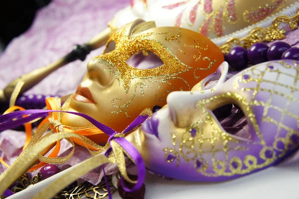 Prachtige Venetiaanse carnaval maskers — Stockfoto