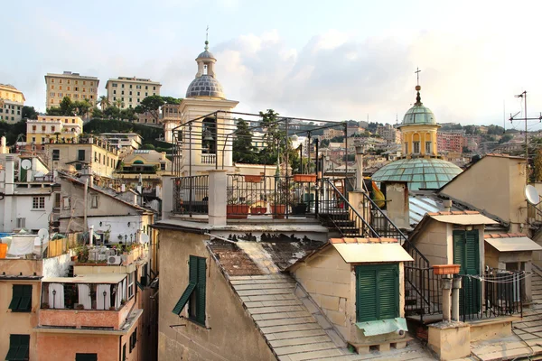 Frumoasa priveliste spre Genova, Italia — Fotografie, imagine de stoc
