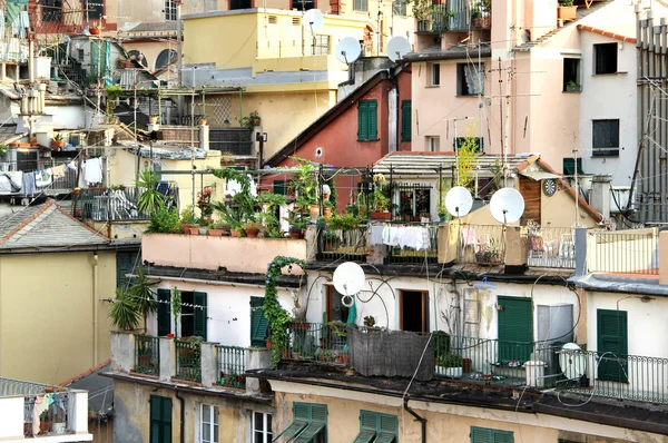 Frumoasa priveliste spre Genova, Italia — Fotografie, imagine de stoc