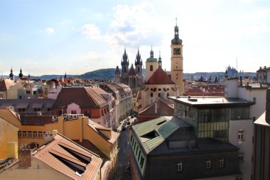 Prag panorama güzel görünümü