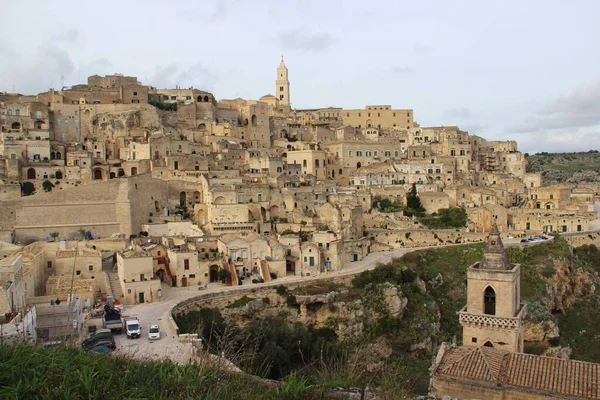Matera manzarası, İtalya 'da unesco dünya mirası