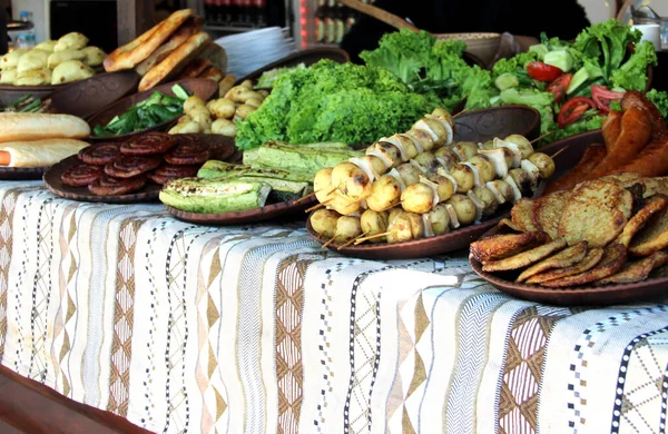 Gran Mezcla Comida Nacional Ucraniana — Foto de Stock