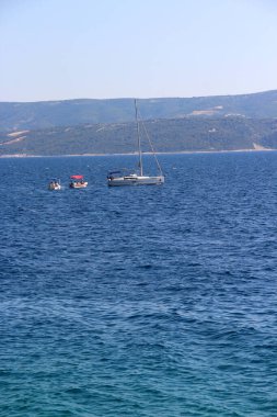 Hırvat plajlarının güzel manzarası