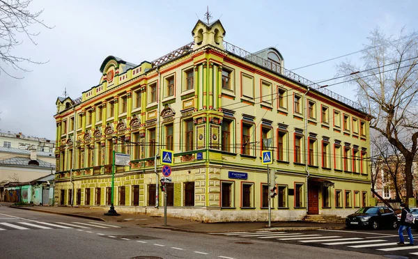 Moscow Russia October 2021 Shibaev Estate Three Storey Building Distinguished — Stock Photo, Image