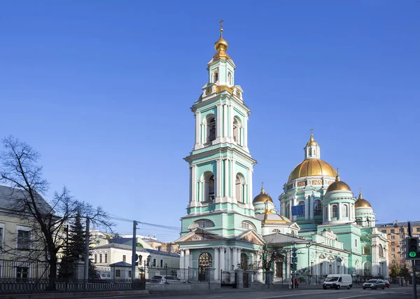 Moskwa Rosja Listopada 2021 Yelokhovsky Cathedral Katedra Objawienia Pańskiego Yelokhov — Zdjęcie stockowe