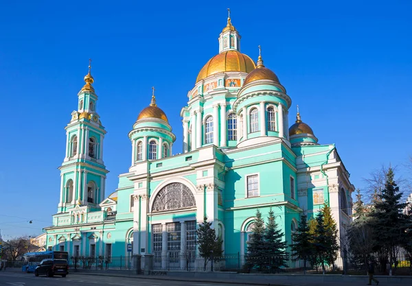 Moskwa Rosja Listopada 2021 Yelokhovsky Cathedral Katedra Objawienia Pańskiego Yelokhov — Zdjęcie stockowe