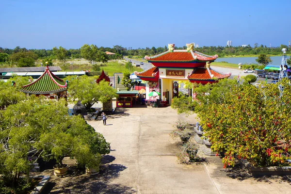 Pattaya Tayland Kasım 2014 Viharnra Sien Çin Tapınağı Ana Kapı — Stok fotoğraf