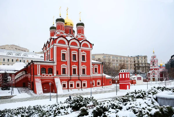 Moscú Rusia Catedral Znamensky Zaryadye Park Este Antiguo Monasterio Moscú — Foto de Stock