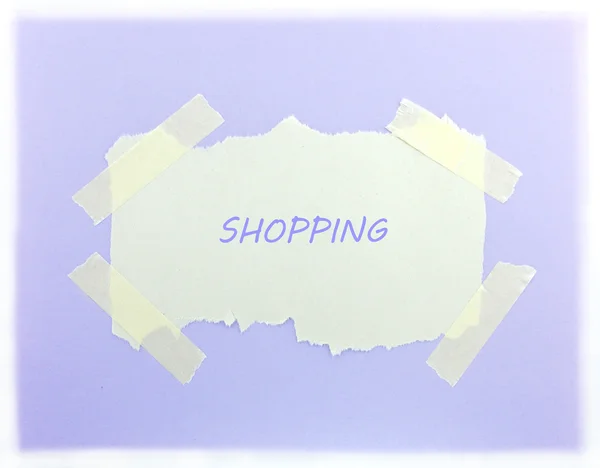 Shopping sfondo viola — Foto Stock