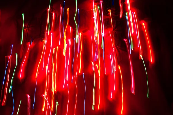 Abstract Christmas Rain Lights — Stock Photo, Image