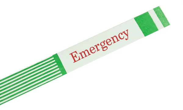 Pulsera del hospital de emergencia — Foto de Stock