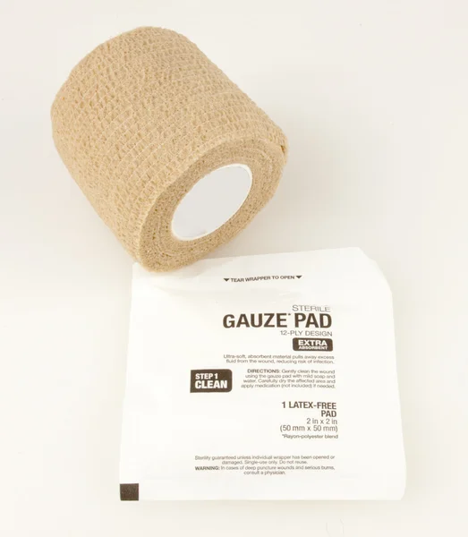 Medical Ace Bandage With Gauze Pad — Stock Photo, Image