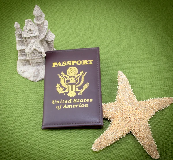 Sandcastle Passport — Stock Photo, Image
