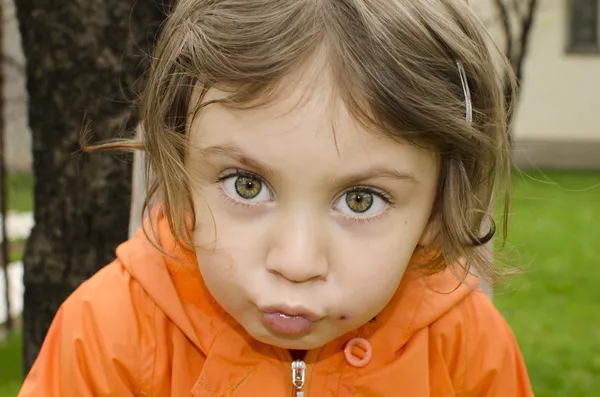 Mischievous girl — Stock Photo, Image