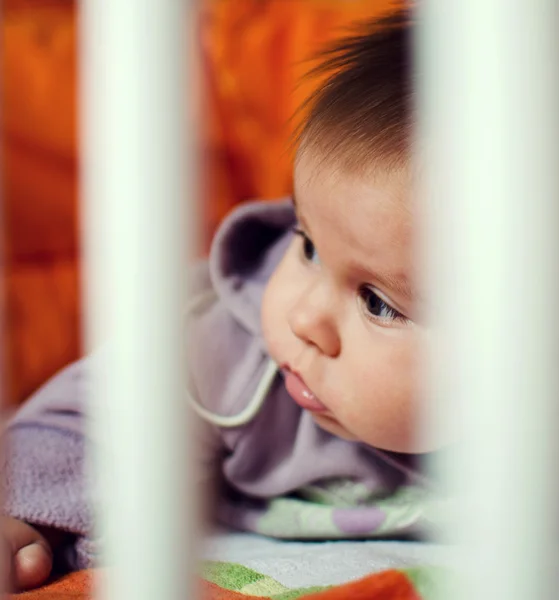 Portrait de bébé en gros plan — Photo