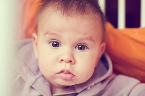 Babyporträt aus nächster Nähe — Stockfoto