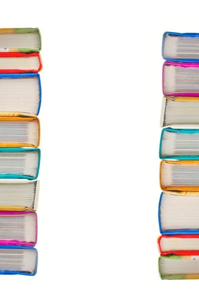 Stack of books with space for text — Stock Photo, Image