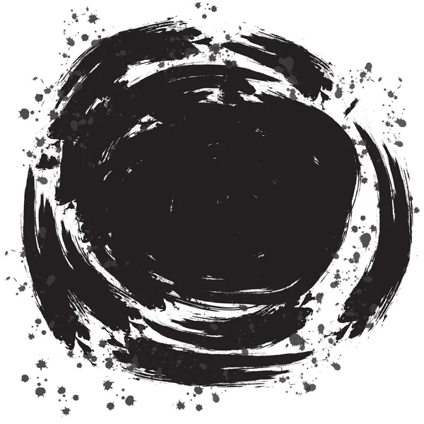 Grunge bannière ronde — Image vectorielle