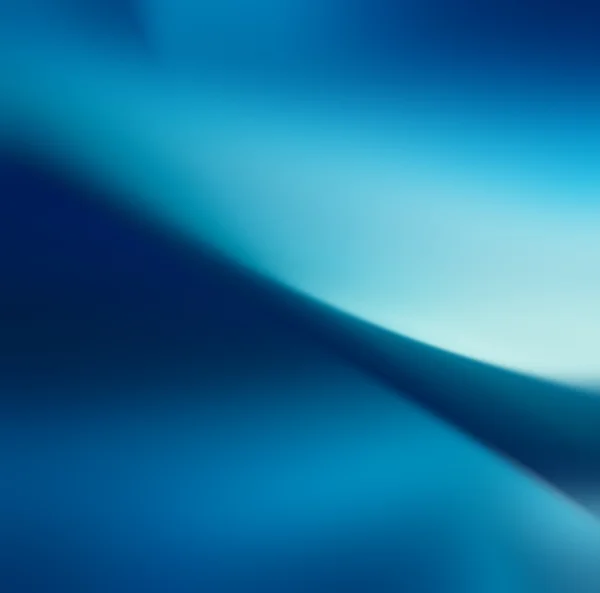 光滑的蓝色波浪模板 — 图库照片