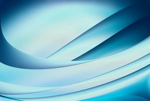 Blue smooth wave template — Stock Photo, Image