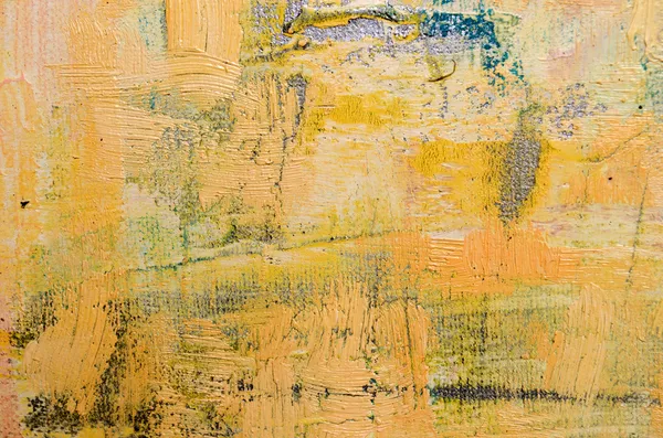 米色和黄色抽象艺术绘画 — 图库照片