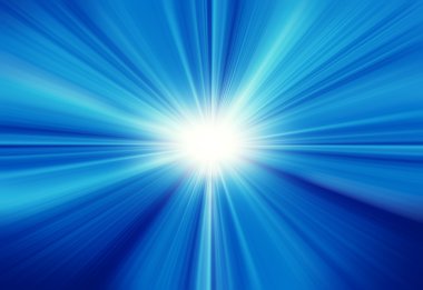 lens flare ile mavi gökyüzü güneş
