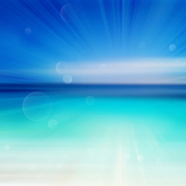 Abstract seashore illustration with defocused lights — Stock Photo, Image