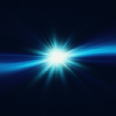 Patlamalı mavi renk tasarımı.