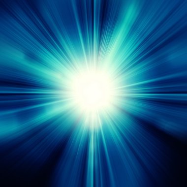 lens flare ile mavi gökyüzü güneş