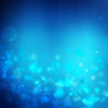 mavi arka plan bokeh Efekt ışıkları