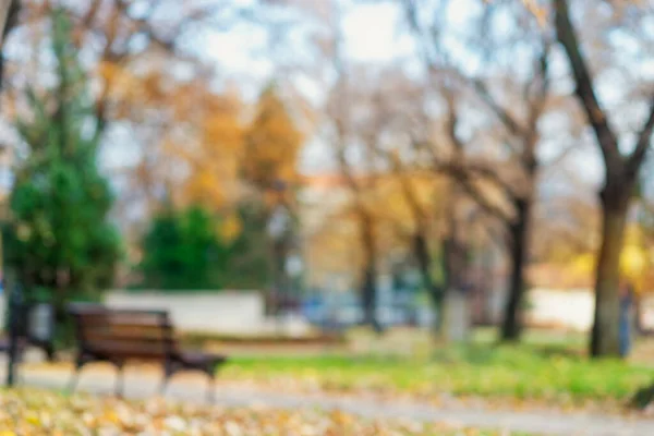 Sammanfattning Suddig Stadspark Bokeh Bakgrund — Stockfoto