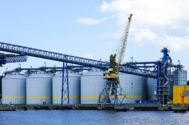 Versatile grain terminal in Ventspils port for transfer large range and amount of agricultural products