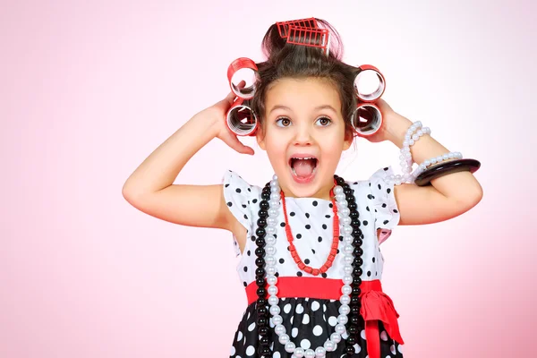 stock image shocked girl