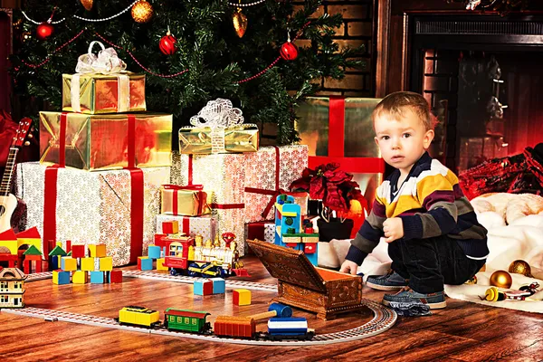 Kid with toys — Stock Image Kid with toys Stock Image