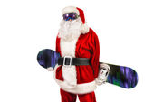 Weihnachtsmann Snowboarder
