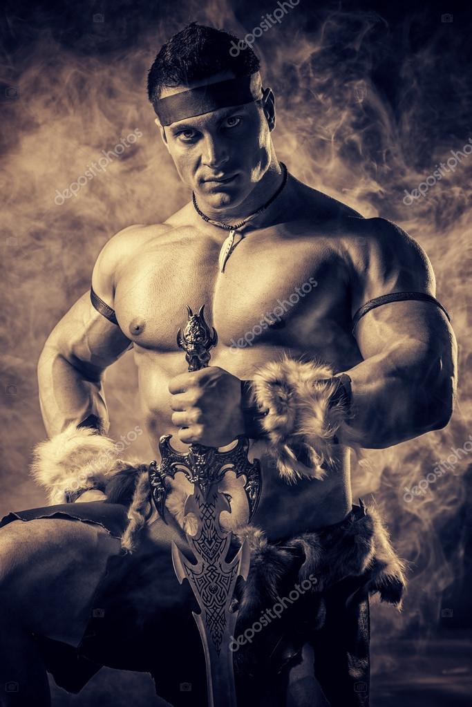 Ancient barbarian — Stock Photo © prometeus 49022347