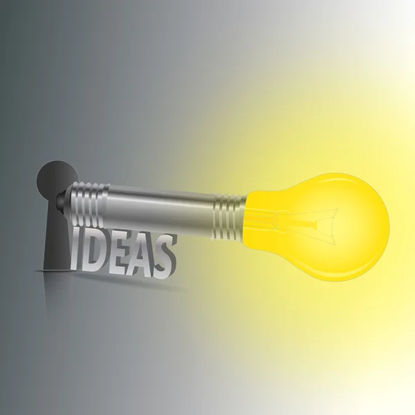 Ideeën sleutel tonen verbetering concepten en creativiteit — Stockfoto