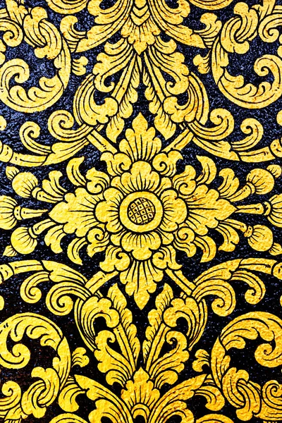 geleneksel Tay tarzı sanat üstünde pencere boyama çiçek deseni