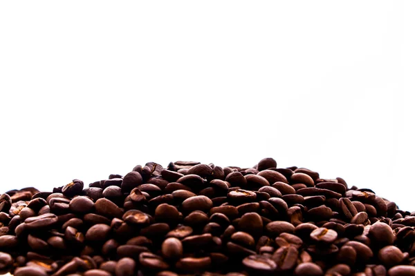 Coffee beans as a background isolated on white — Stock Photo, Image