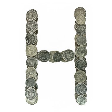 alfabe gelen paralar. White.Check üzerinde bir s benim liman izole