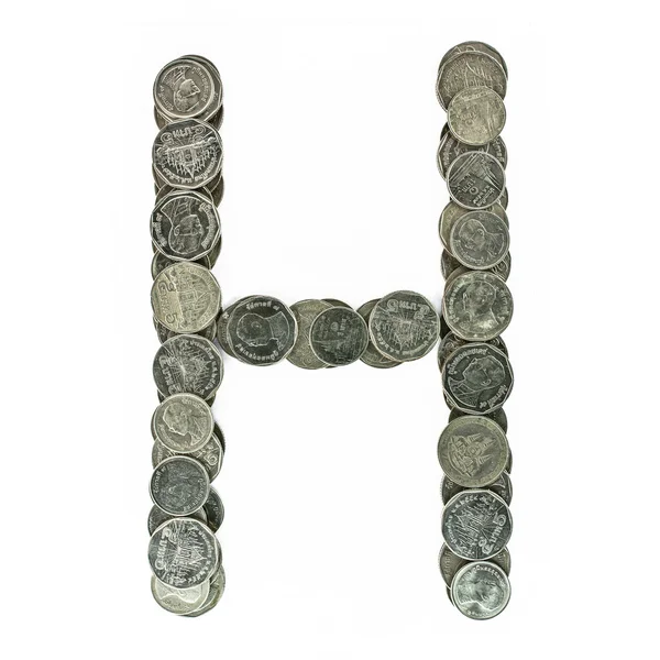 alfabe gelen paralar. White.Check üzerinde bir s benim liman izole