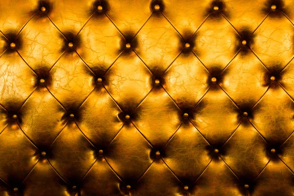 Luxury golden leather close-up background with great detail for — Stock Photo, Image